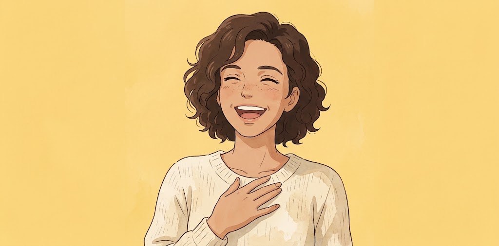 Illustration peinte de la famille Joie.